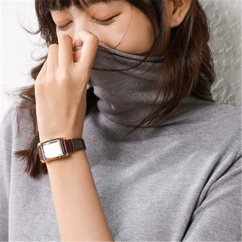 2025 Autumn Winter New Sweater Women Turtleneck Sweater Knitted Pullover Female Sweater Casual Solid Sweaters Top Кофта Женская
