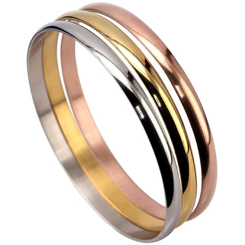 Wholesale Fashion Jewelry Stainless Steel 3 Color Bracelet Love Brand Lover Bracelet for Women Gift
