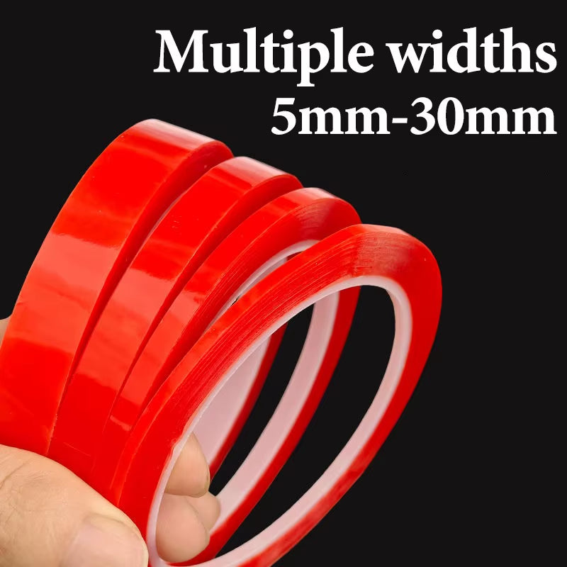 Ultra-Strong Acrylic Double Sided Adhesive Tape Transparent No Traces Adhesive Tapes Reusable Waterproof Wall Fixed Stickers