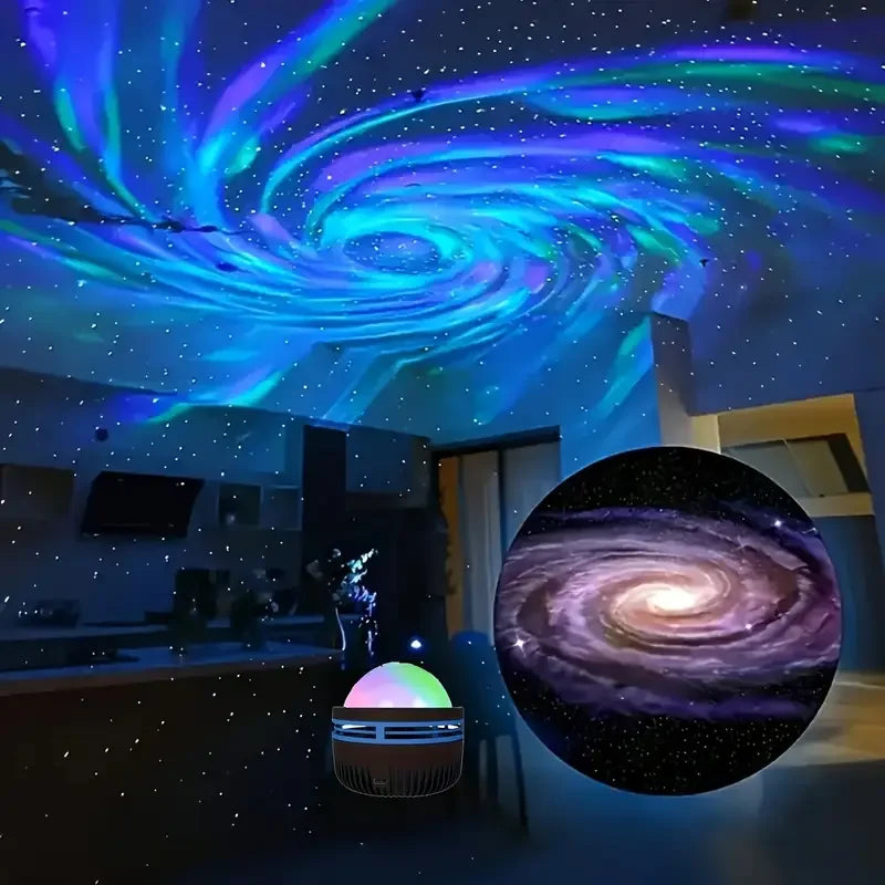 LED Projector Lamp USB Powered Remote Control Stunning Galaxy and Nebula Effects Night Lamp for Bedroom Living Room Office Decor