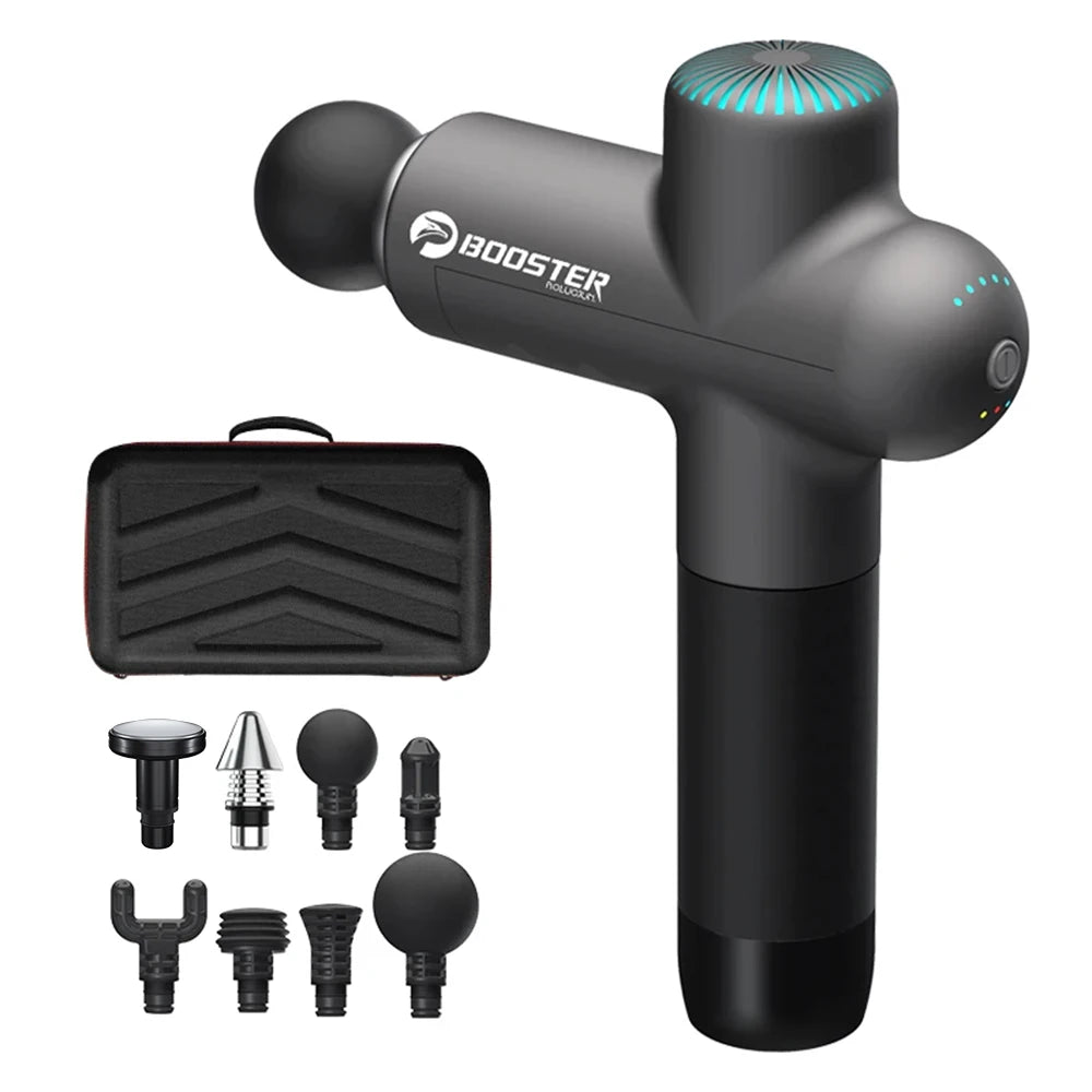 Booster Massage Gun Electric Neck Massager 7.4V Smart Hit Fascia Gun for Body Massage Relaxation Fitness Electric Muscle Massag