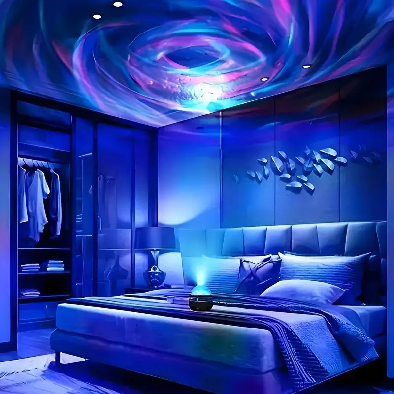 LED Projector Lamp USB Powered Remote Control Stunning Galaxy and Nebula Effects Night Lamp for Bedroom Living Room Office Decor