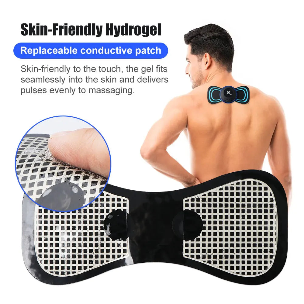 EMS Neck Massager Rechargeable Cervical Neck massager Back and Neck massage Pulse Mussle Stimulator Portable Body mini massager
