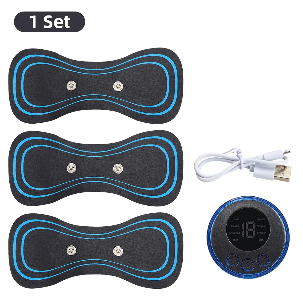 EMS Electric Neck Massager Muscle Massage Stimulator Low Frequency Instrument Back Cervical Calf Patches Joints Relief Body