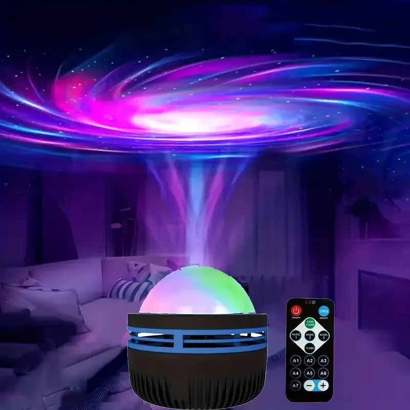 LED Projector Lamp USB Powered Remote Control Stunning Galaxy and Nebula Effects Night Lamp for Bedroom Living Room Office Decor