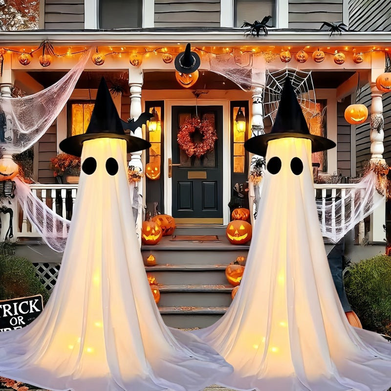 Halloween Decor Spooky Ghost Yard Stake with Stake Weatherproof Porch Garden Decorations for Front Yard Haunted House Props