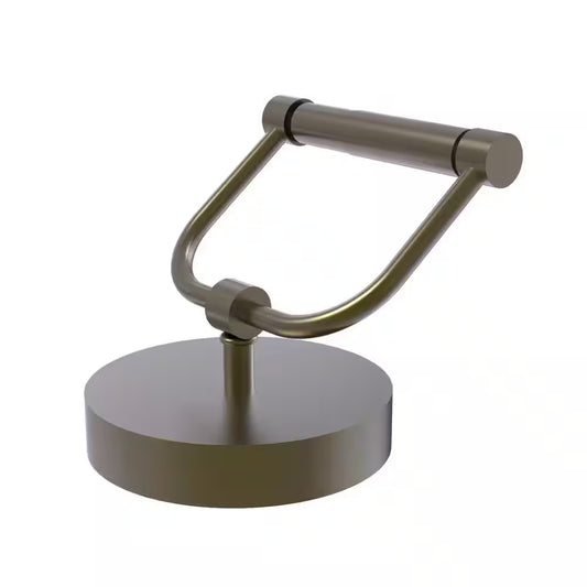 Vanity Top Toilet Paper Holder in Antique Brass