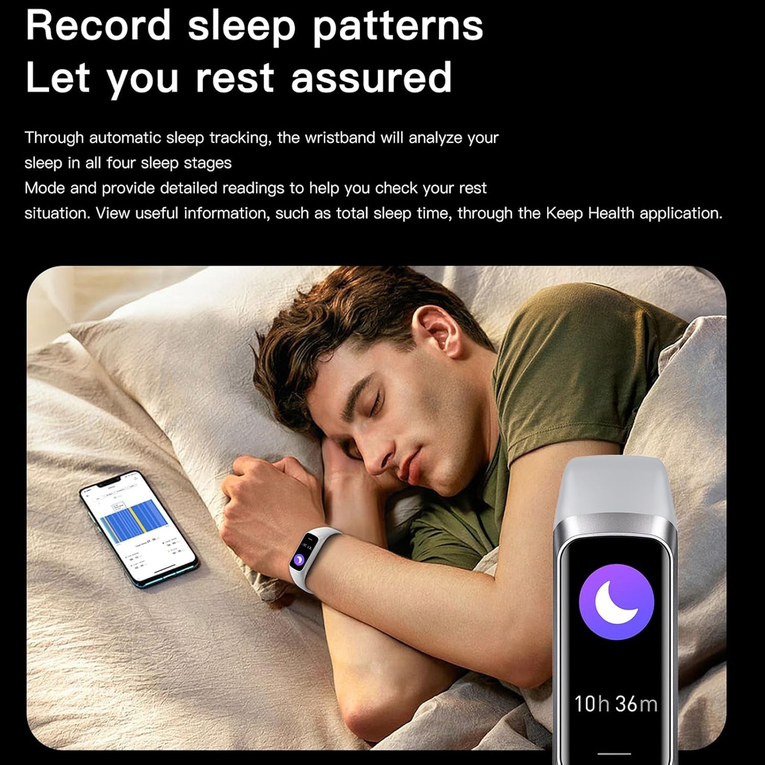 Health and Fitness Tracker for Men and Women - AMOLED Display, Slim Design, 25 Sports Modes, Heart Rate and Blood Pressure Monitor, Alarm, Stopwatch, Timer, Calorie Tracker, IP68 Waterproof
