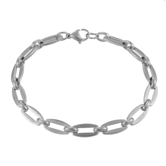 New Stainless Steel Bracelet Gold Color Personality Men'S and Women'S Jewelry Popular Hip Hop